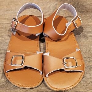 Gender neutral Brown leather sandals
